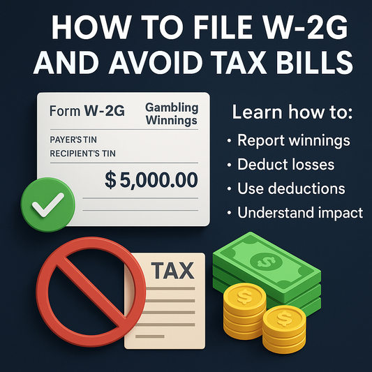 How to File W-2G Gambling Winnings Without Owing Federal Taxes